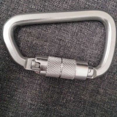 Safety pear-shaped CE Auto Locking carabiner clip