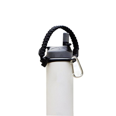 handmade paracord bottle handle with twohole safety ring carabiner