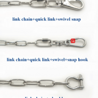 Safety Chains with Quick Links And Snap Hook