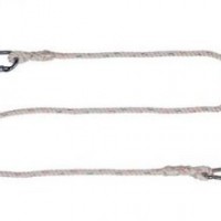 simple single lanyard with two carabiners