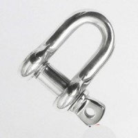 High Strength And Polished Stainless Steel AISI316 D Shackle 12mm