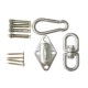 COMINGFIT Hammock Chair Ultimate Hanging Kit-Concrete Ceiling and Wooden Beam Hook Heavy Duty Hanger & Swivel Hook Snap