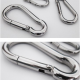 High Quality Stainless Steel Screw Lock Snap Hooks With Eyelet Spring Hook Carabiner