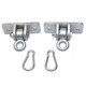 2 Heavy Duty Swing Hangers for Wooden Sets Playground Porch Indoor Outdoor & Hanging Snap Hooks