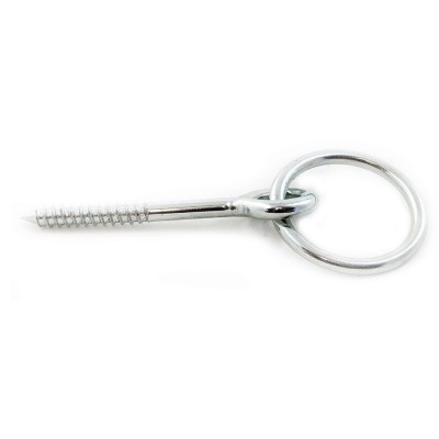 6 Hitch Ring 3.5″ Screw Eye Pin with 5/16″ x 2″ O Ring Hook 90 Lbs