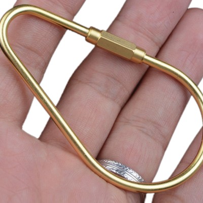 Creative EDC brass key ring