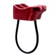 Climbing Belay Device Package with 25kN HMS Locking Carabiner Red V-grooved