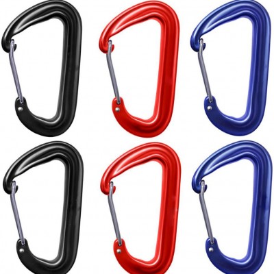 Carabiners for Hammocks 2 4 6 8 pcs Sets Lightweight Strong Aluminum with Storage Pouch