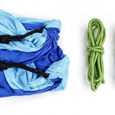 Outdoor 260x130cm folding Parachute cloth hammock
