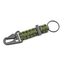 multifunctional carabiner keychain outdoor parachute survival keychain